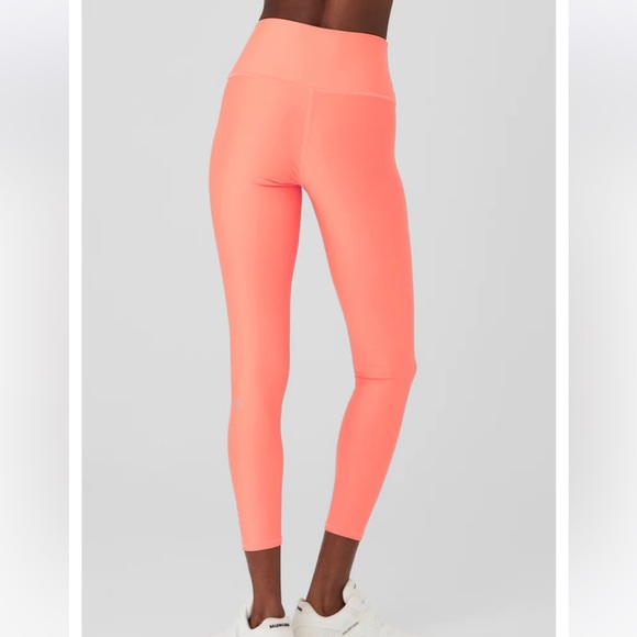7/8 Airlift High Waist Legging “Candy Orange” - Picture 2 of 3